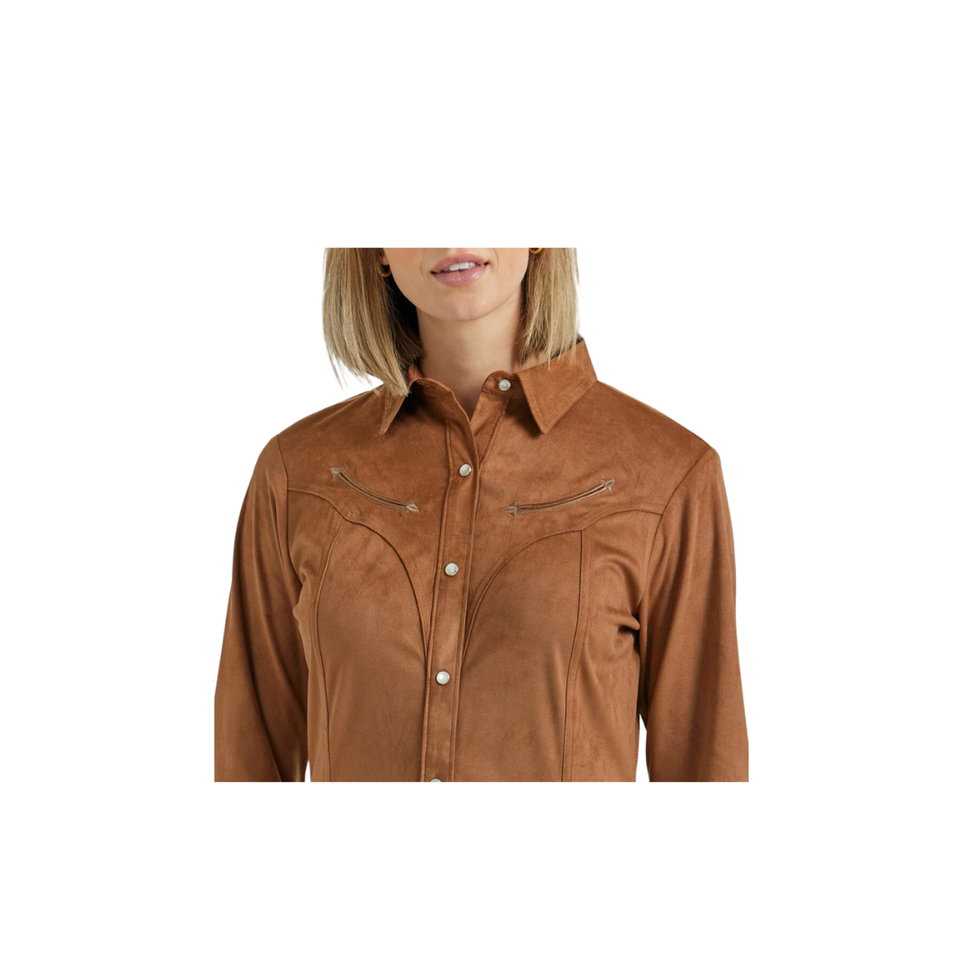 Wrangler Women's Retro Americana Brown Shirt