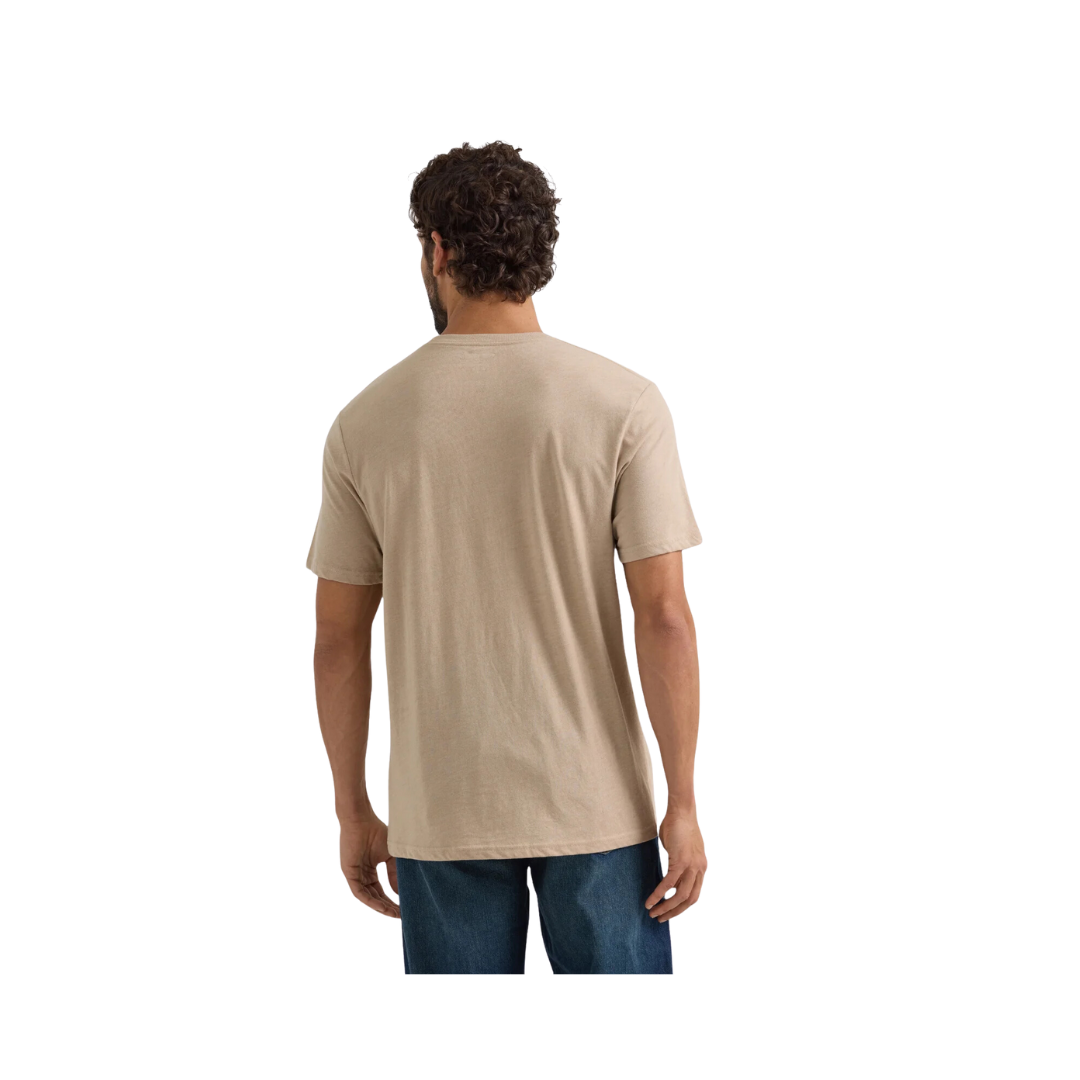 Wrangler Men's Western Graphic Tan Heather T Shirt