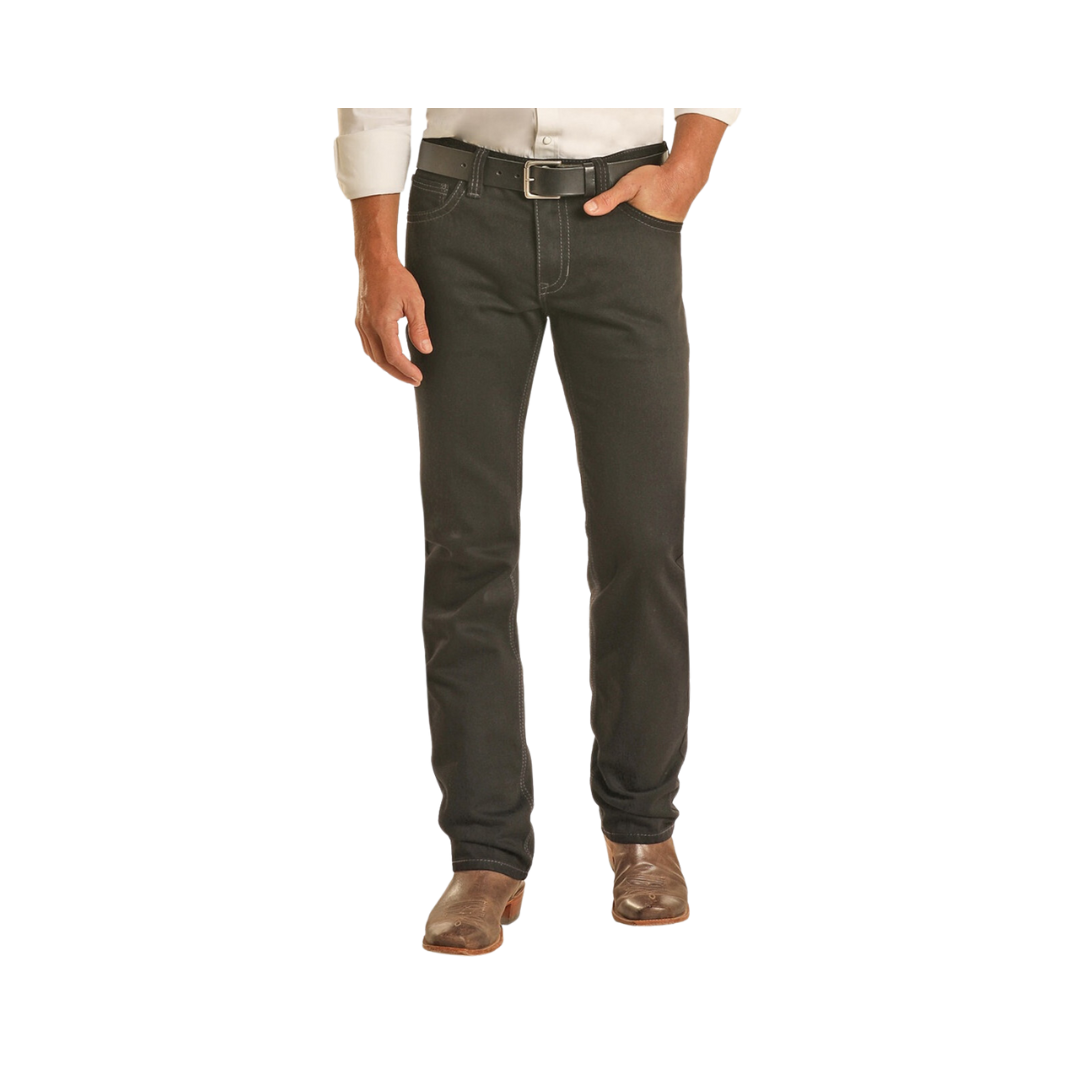Panhandle Slim Men's Revolver Black Straight Jeans