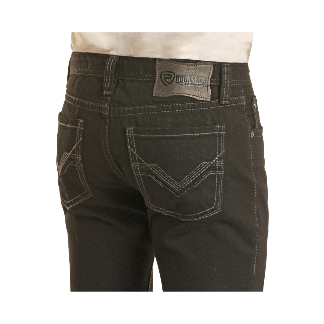 Panhandle Slim Men's Revolver Black Straight Jeans