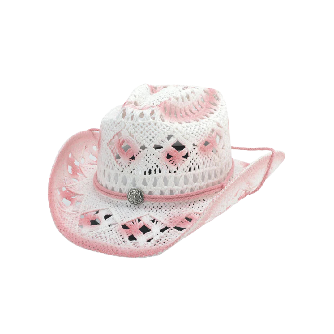 Bullhide Youth Girl's Fontana Toyo Straw Pink Hat