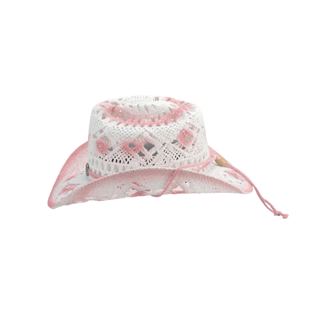 Bullhide Youth Girl's Fontana Toyo Straw Pink Hat