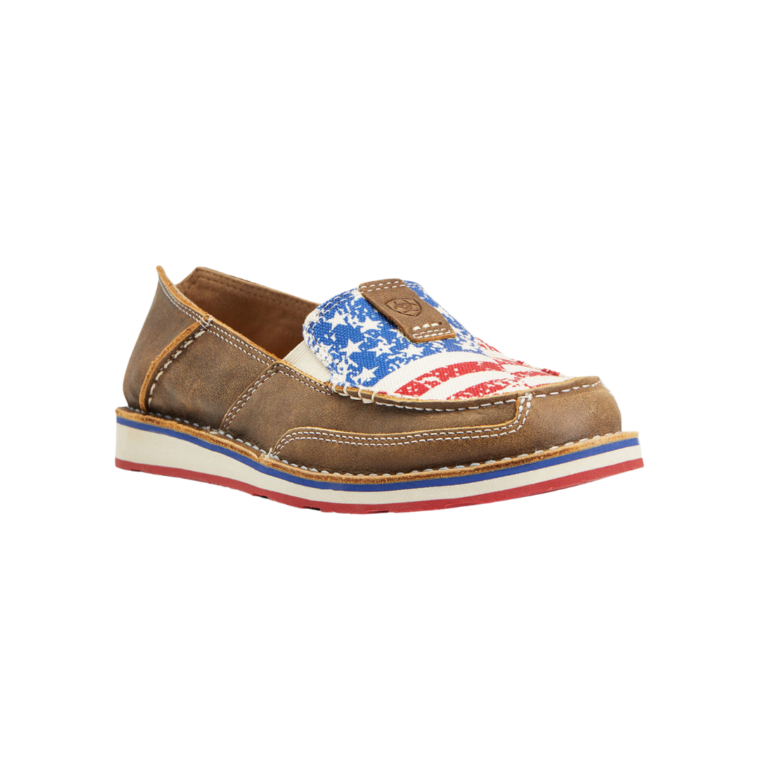 Ariat Women's Patriotic Cruiser Brown Bomber Shoes