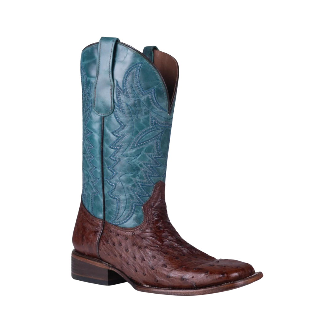 Corral Men's Chocolate Square Toe Ostrich Western Boots