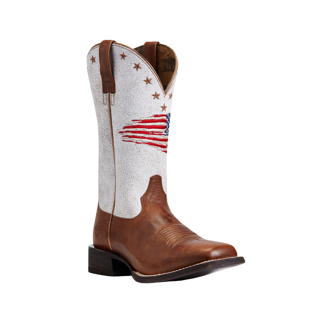 Ariat Women's Circuit Patriot Saddle Up Square Brown Boots