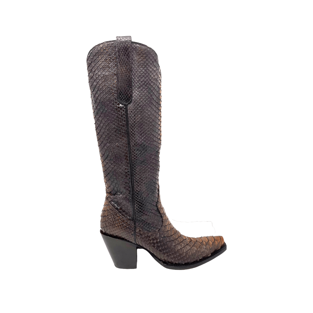 Corral Boots Women's Black Python Tall Boots