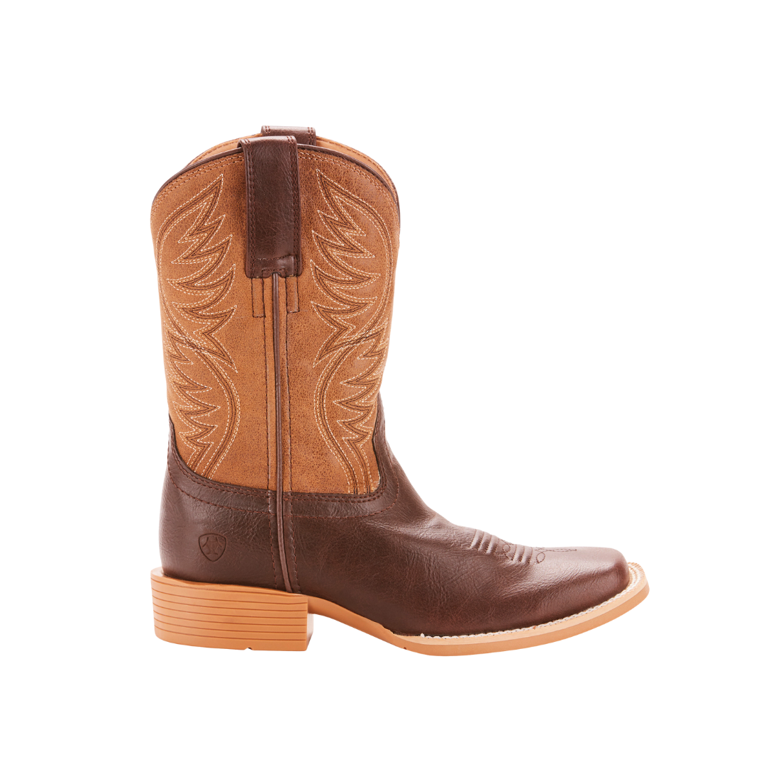 Ariat Youth Boy's Leather Western Brown Boots