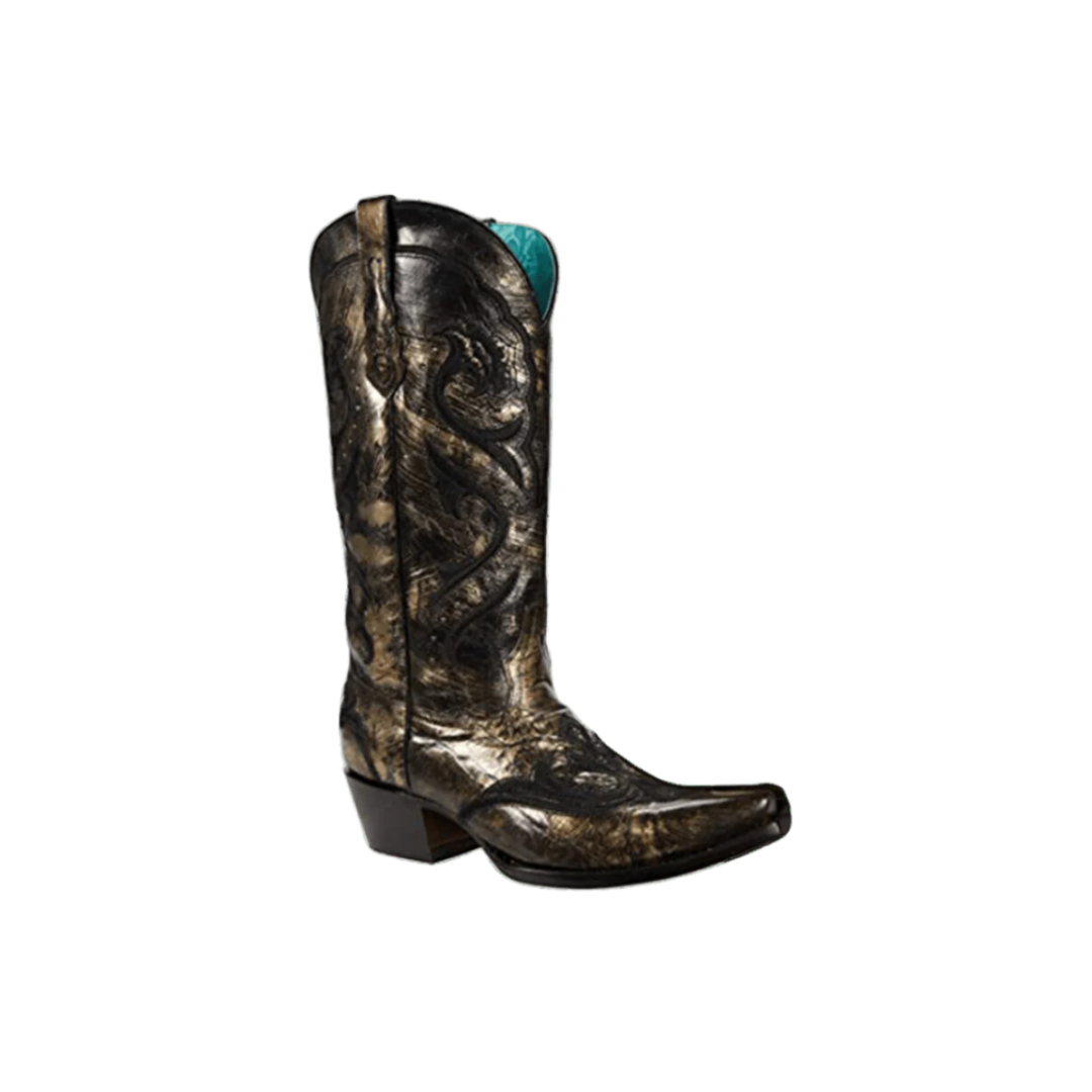 Corral Women's Embroidered With Studs Honey Brown Boots