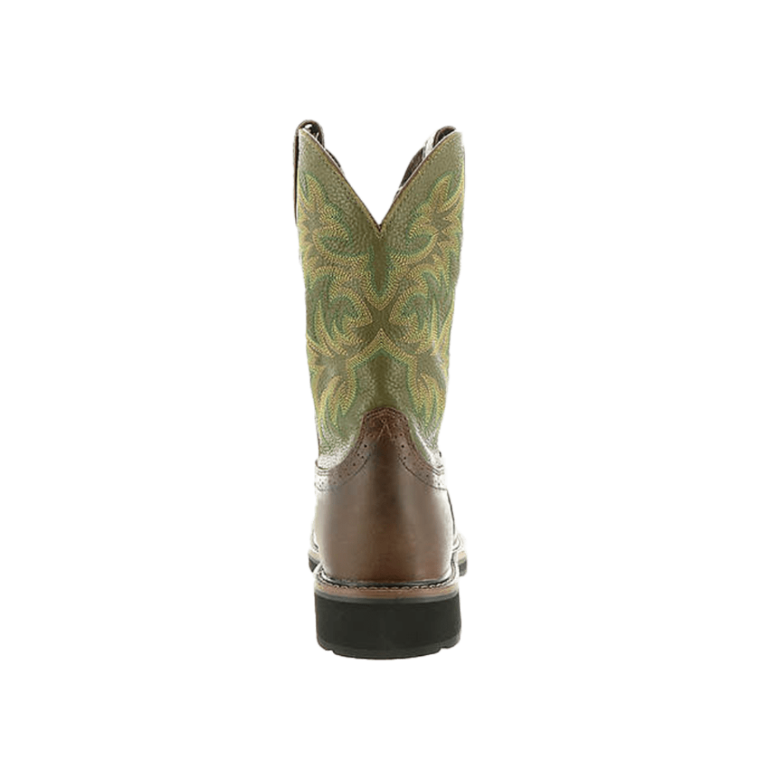 Justin Men's Driller Cowhide Stampede Brown Boots