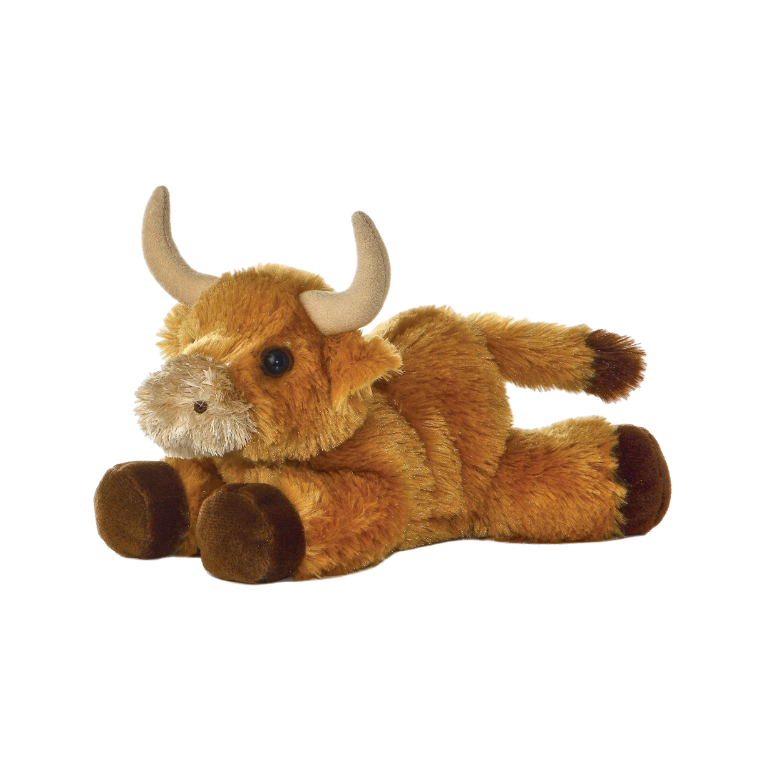 A&a Plush Youth Unisex Plush Mini Flopsie Toro Brown Stuffed Animal