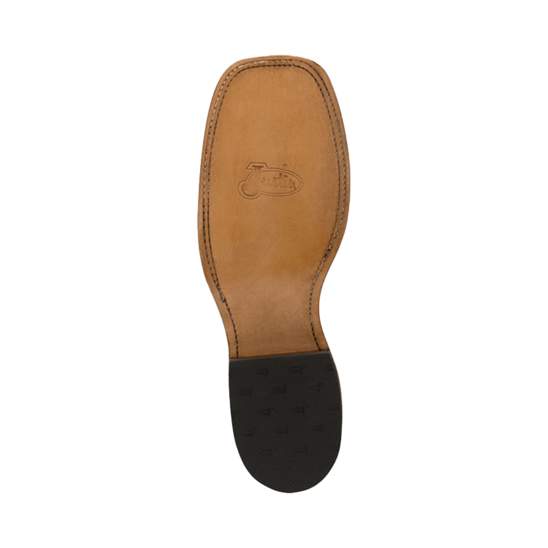 Justin Men's Rough Rider Copper Brown Boots