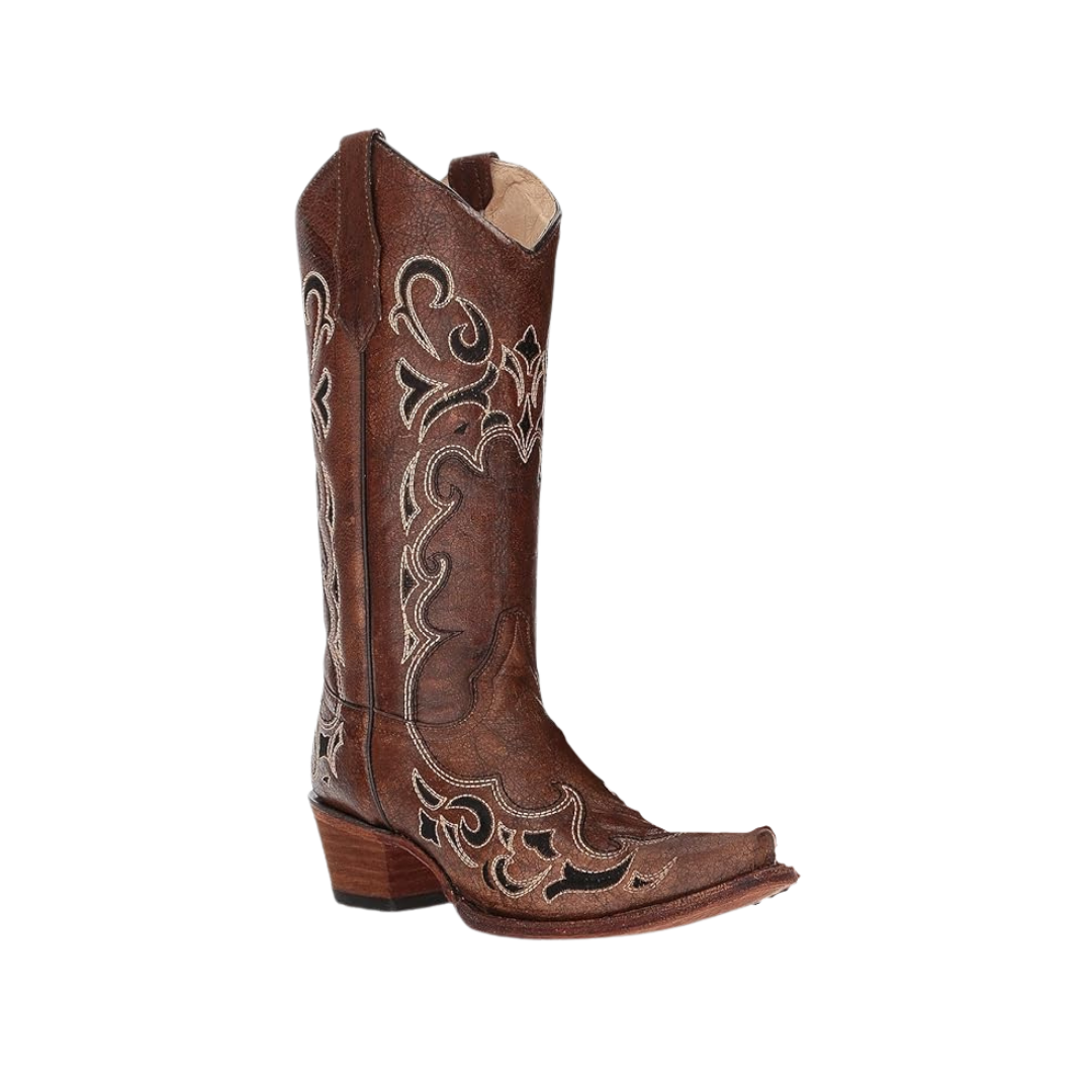 Stylish Corral Women's Brown Embroidery Boots – Western Quality at