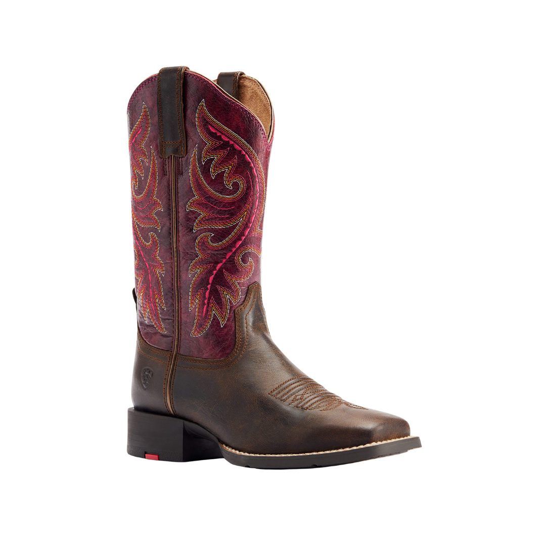 Ariat Women's Round Up Back Zip Worn Mocha Boots