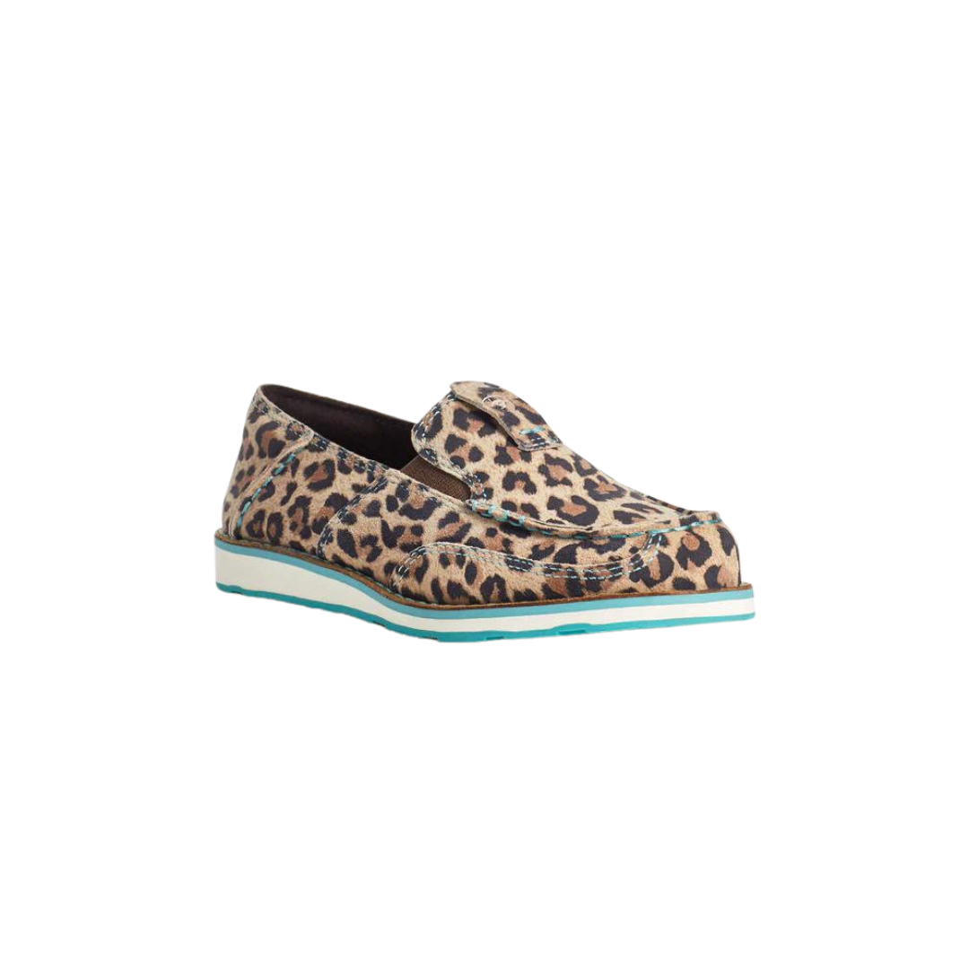 Ariat Youth Girl's Cheetah Cruisers Turquoise Shoes