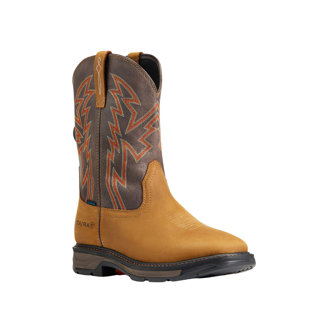 Ariat Men's Workhog XT Boa Waterproof Aged Bark Light Brown Boots