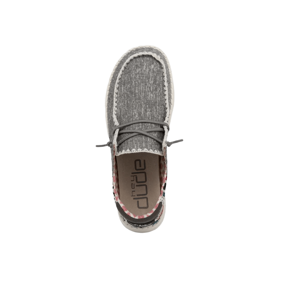 Hey Dude Women's Wendy Rodeo Slip Grey Shoes