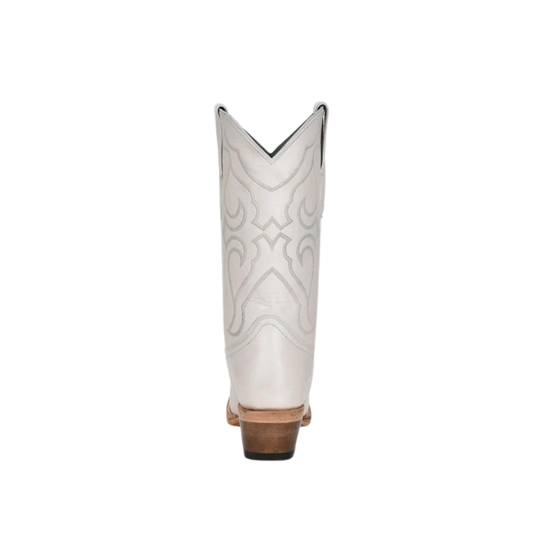Corral Youth Girl's Embroidered Snip Toe White Boots