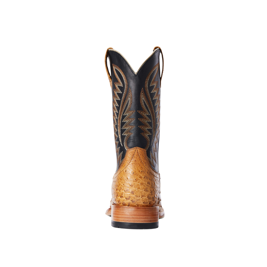 Ariat Men's Full Ostrich Gallup Exotic Tan Boots