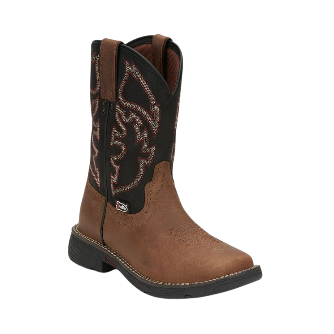 Justin Youth Boy's Rush Junior Brown Boots