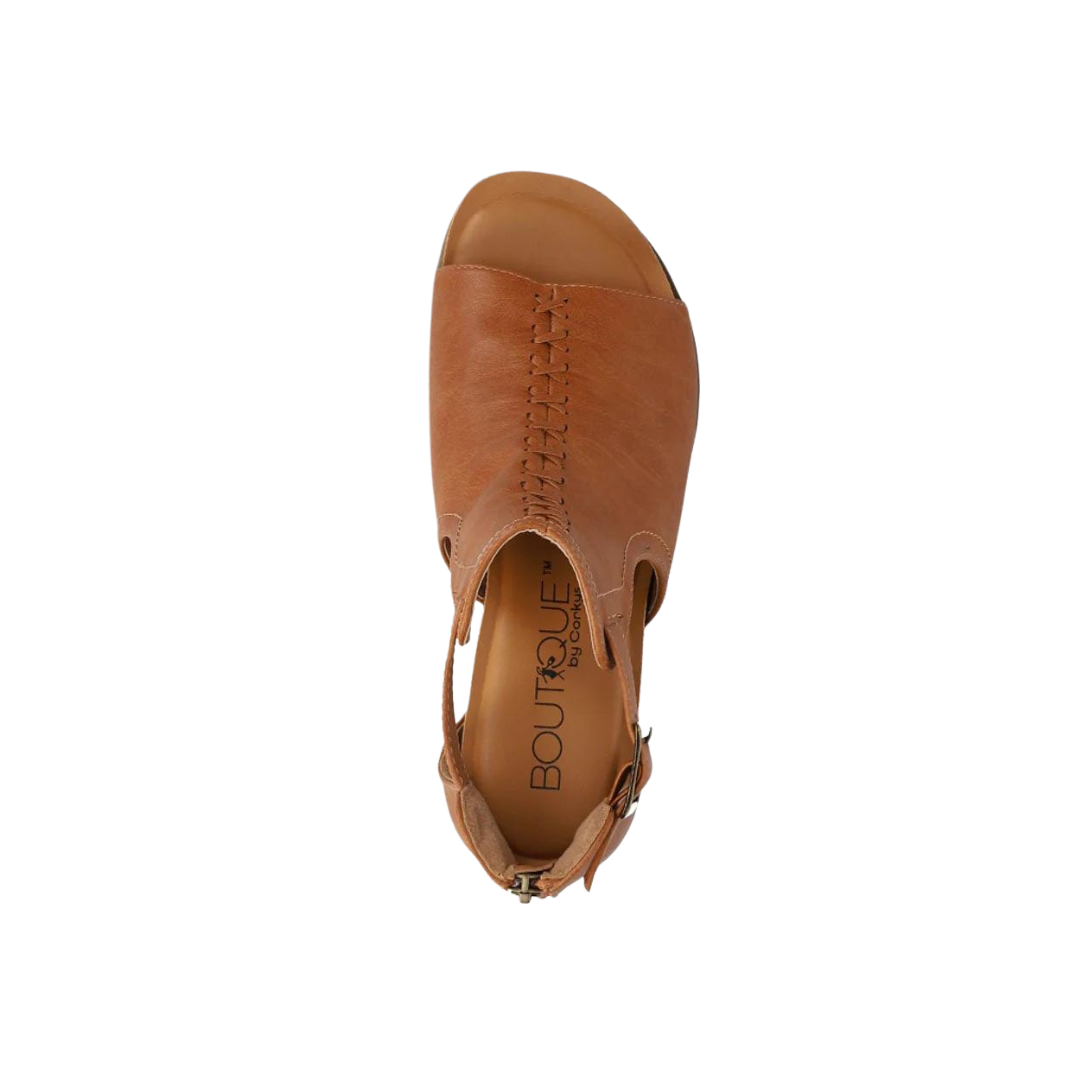 Corkys Women's Sugar City Wedge Brown Sandals