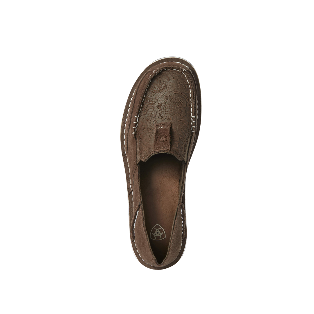 Ariat Women's Emboss Cruiser Suede Brown Shoes