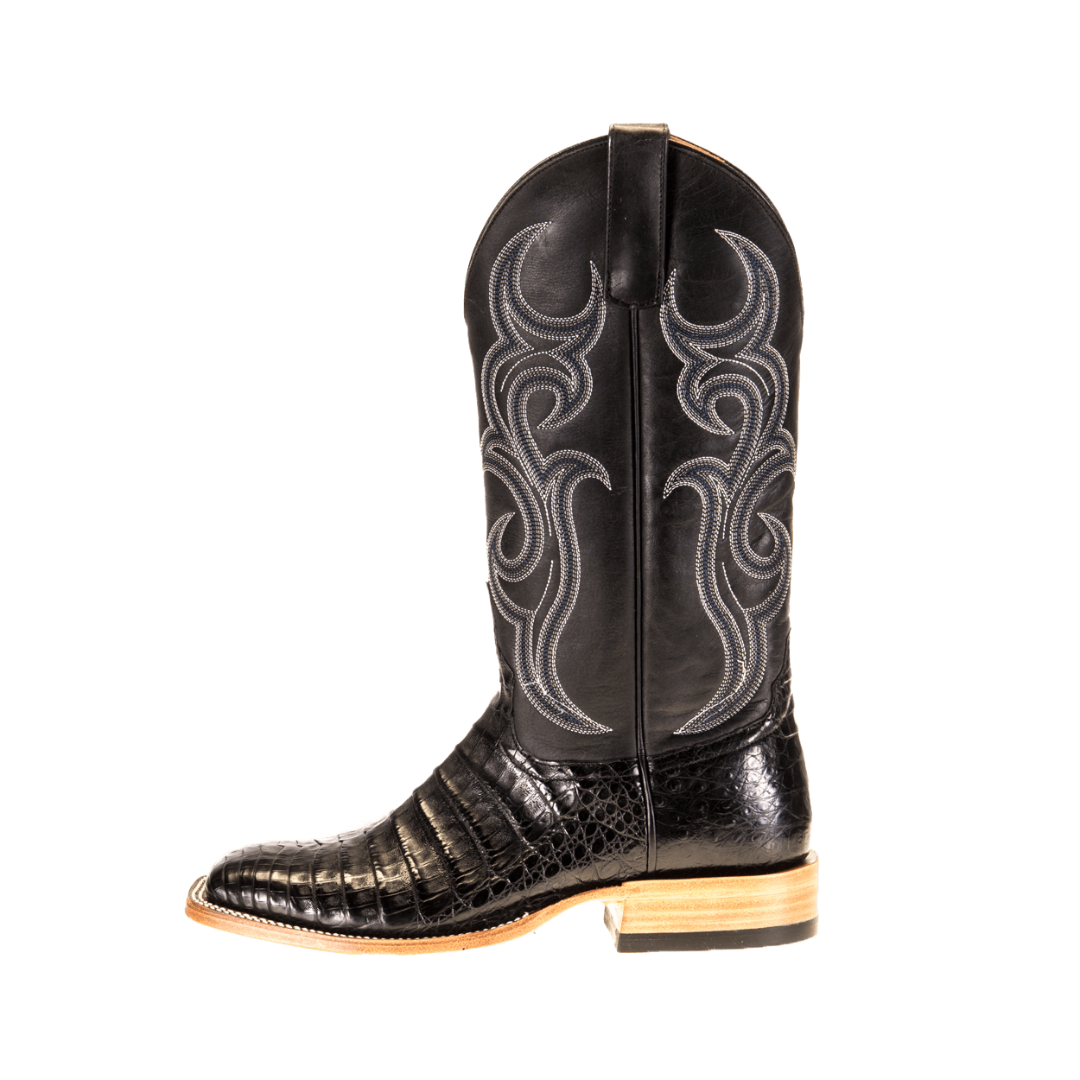 Horse Power Men's Anderson Bean Top Hand Caiman Black Boots