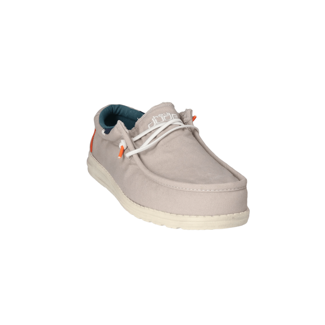 Hey Dude Men's Wally Washed Smoke Grey Slip On Shoe