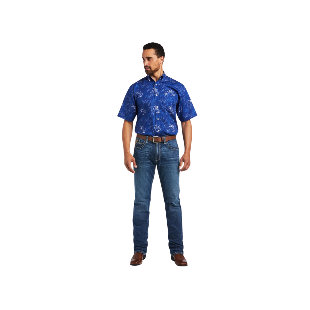 Ariat Men's Wrinkle Free Norman Classic Fit Button-Down Shirt