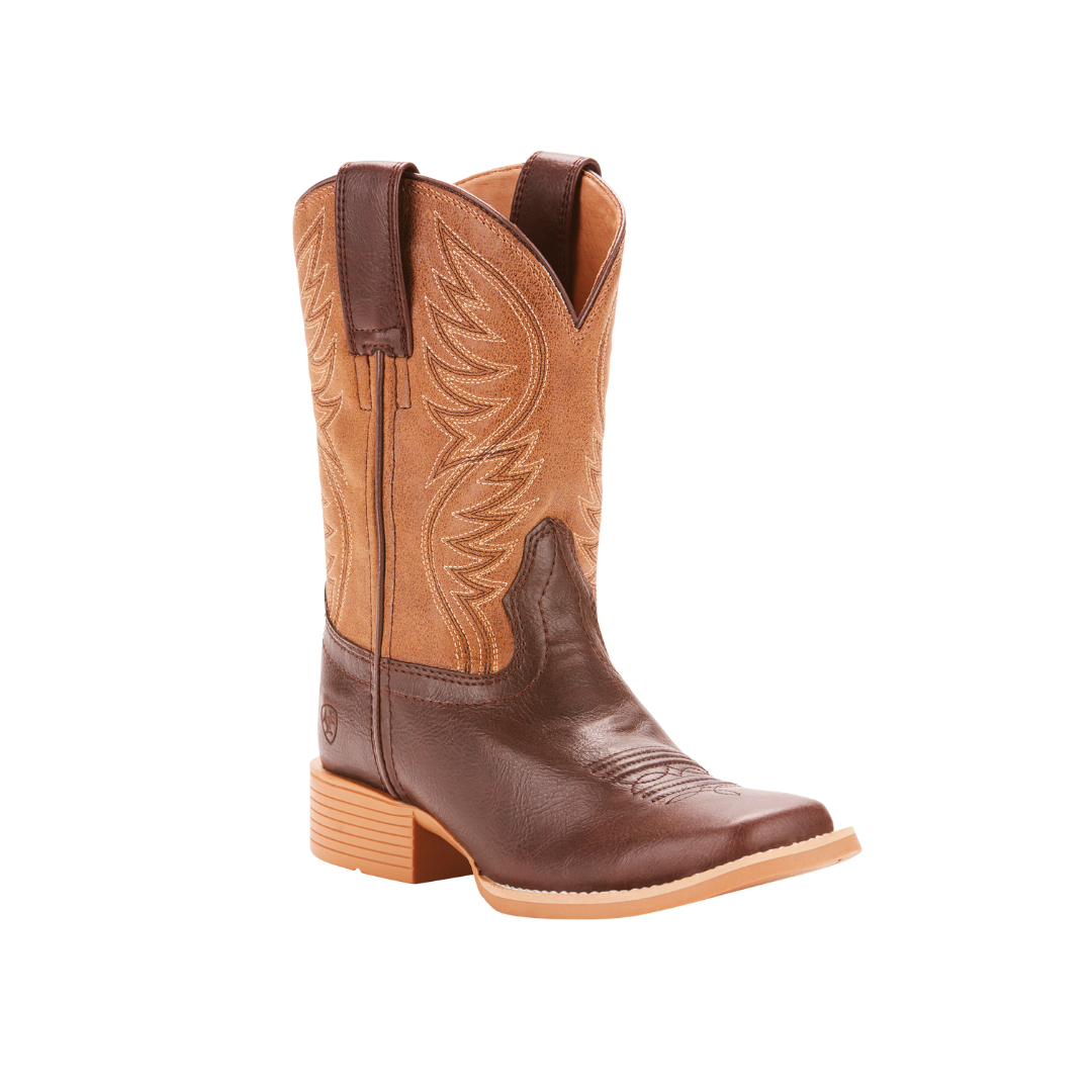 Ariat Youth Boy's Leather Western Brown Boots