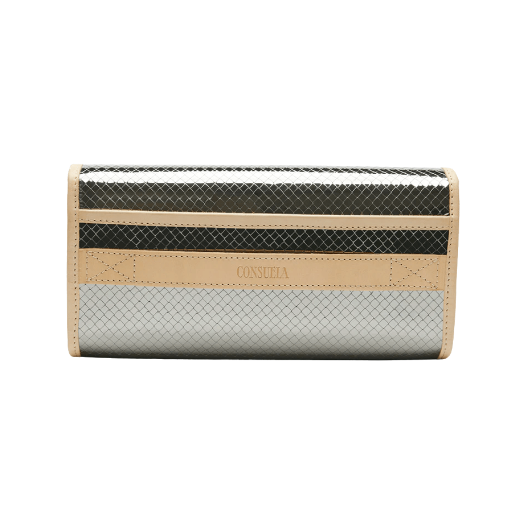 Consuela's Women's Stepped Grey Clutch