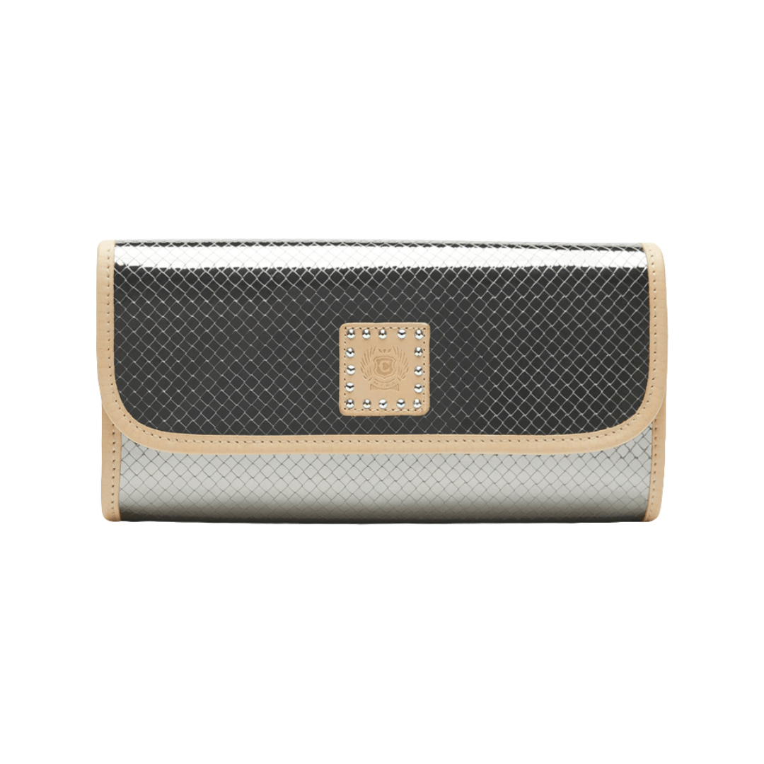 Consuela's Women's Stepped Grey Clutch