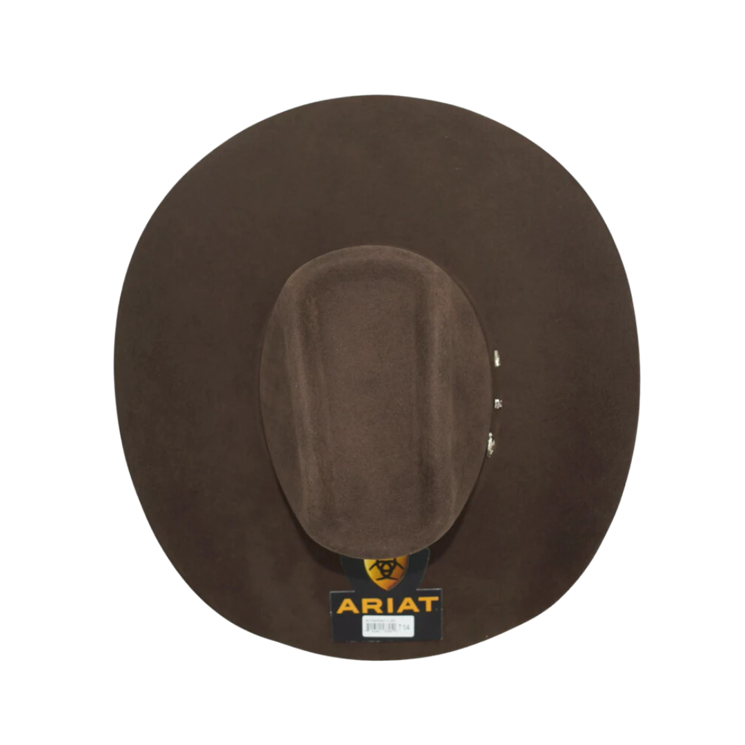 Ariat Men's 2X Chocolate Wool Hat