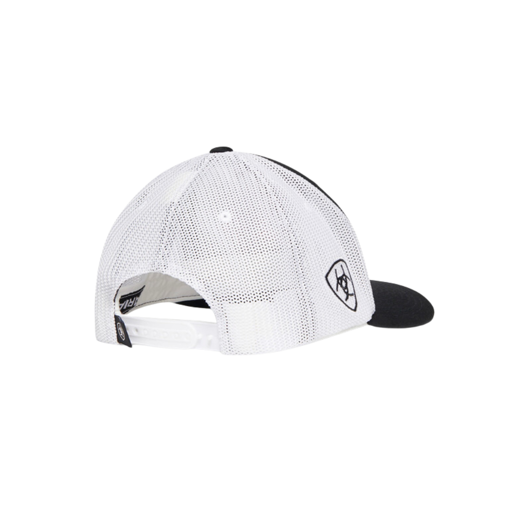 Ariat Black Mesh Ariat Embroidered MX Flag Cap