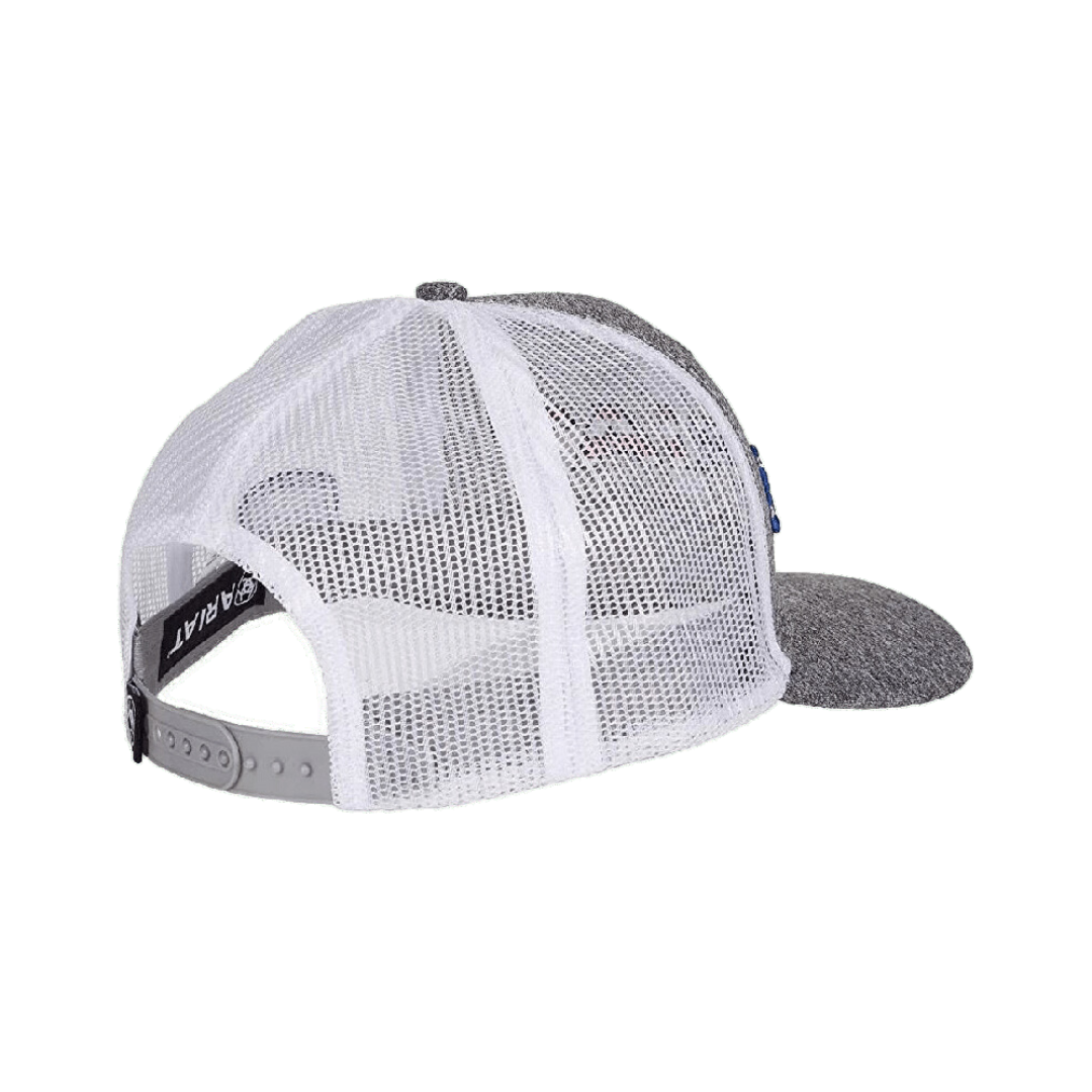 Ariat Grey Mesh Usa Flag Logo Cap
