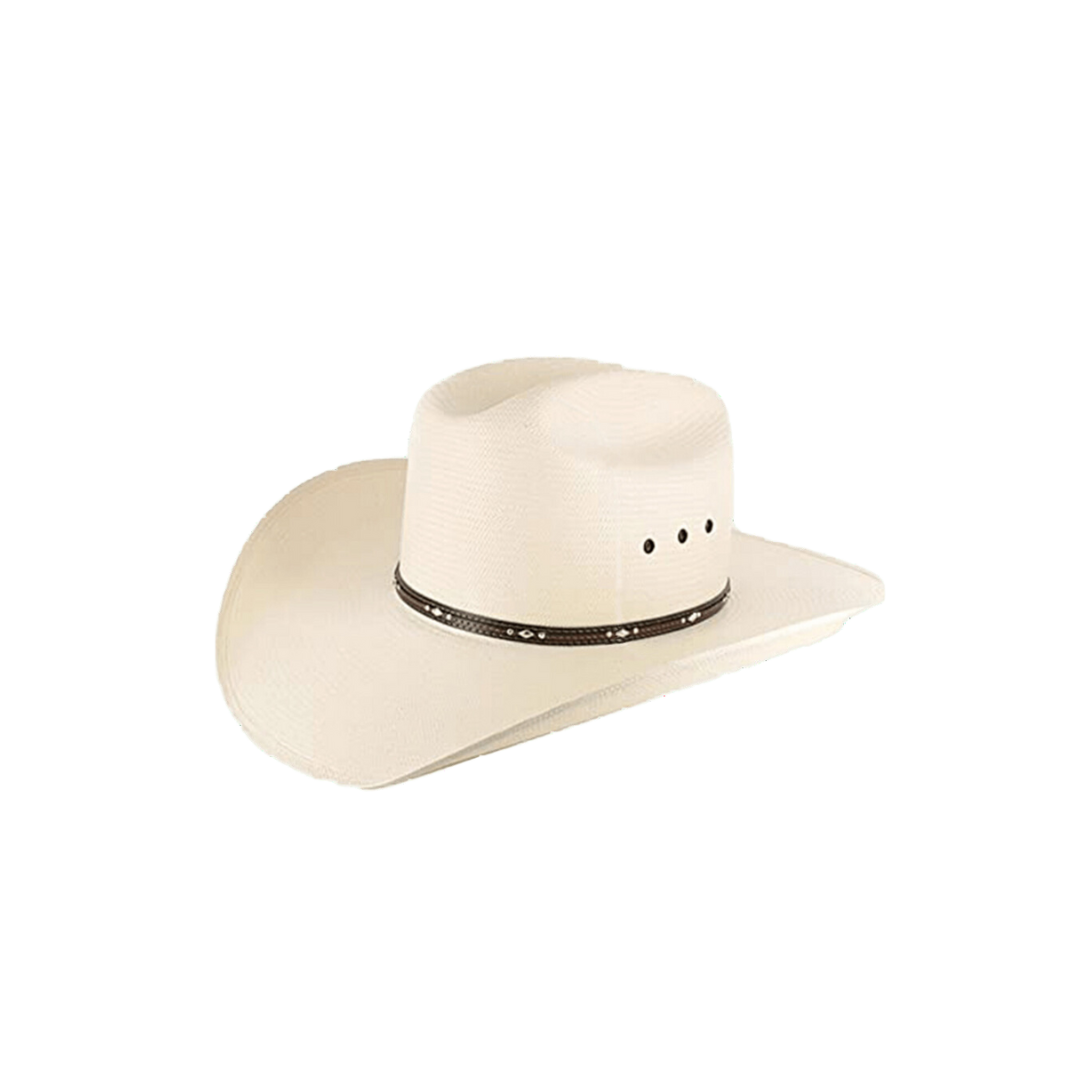 Resistol Natural Long Cattleman 10X Straw Long Oval Crown Hat