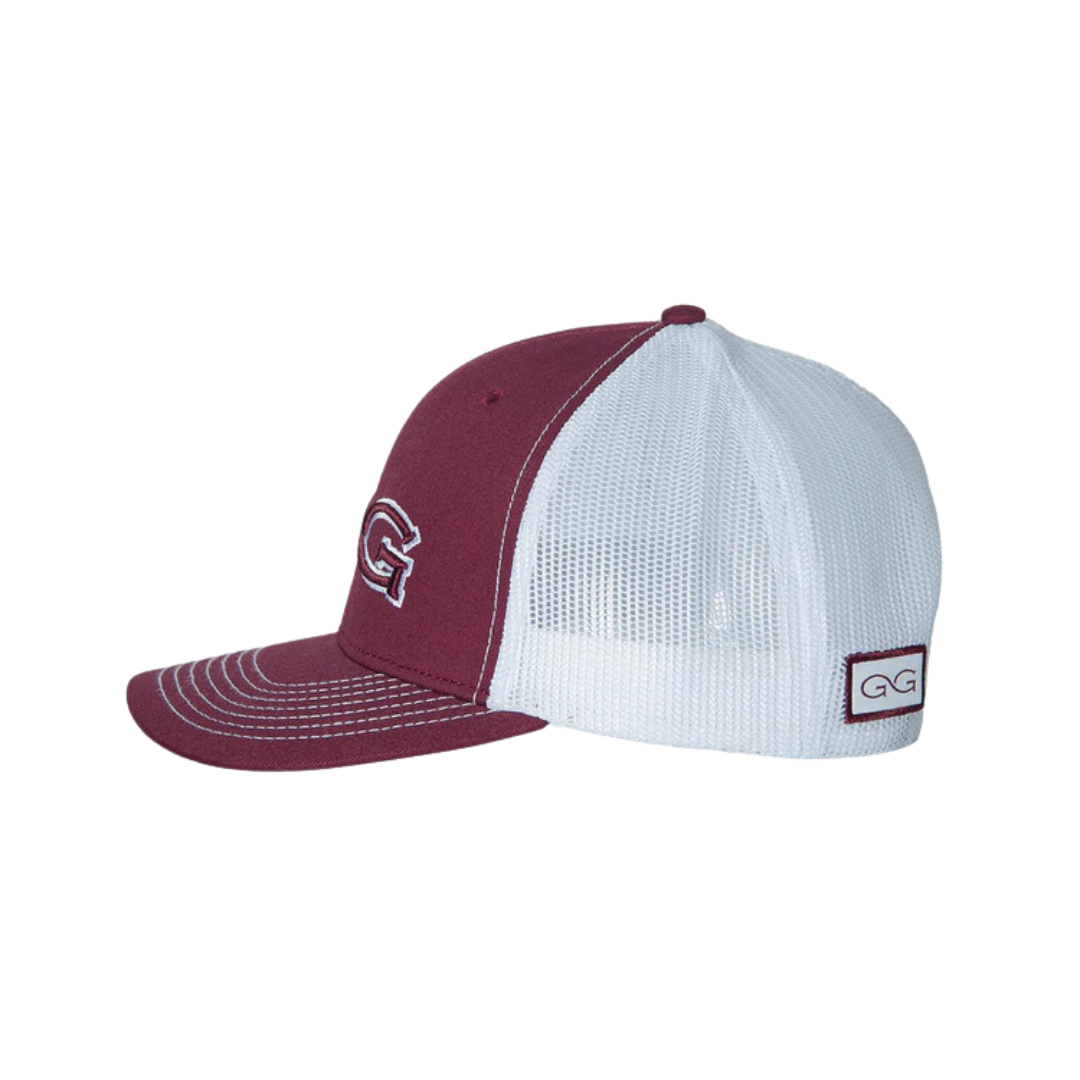 Gameguard Maroon Mesh Logo Embroidered Cap