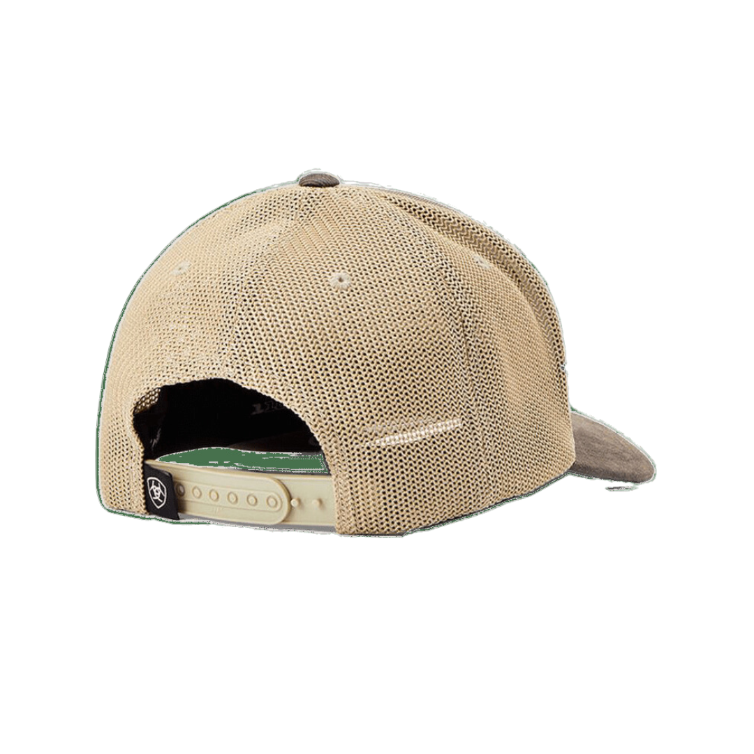 Ariat Brown Mesh Embroidered US Flag Cap