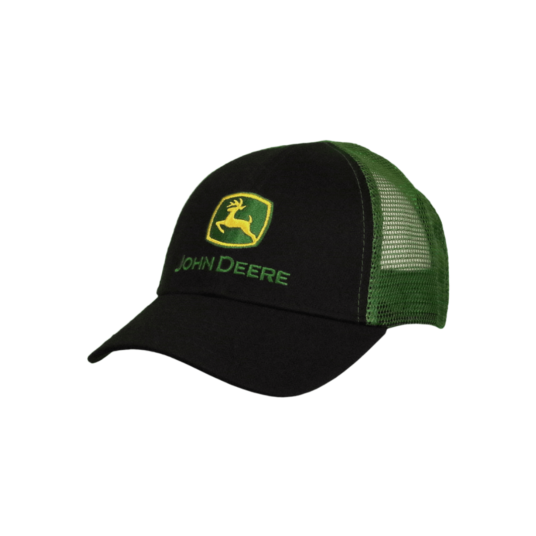 John Deere Youth Kid's Black and Green Cap