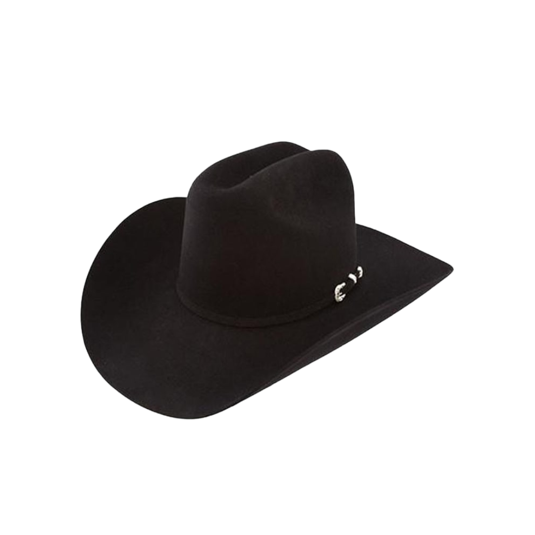 The Boot Jack Stetson Hats 5X Lariat Black Fur Felt Hat 738