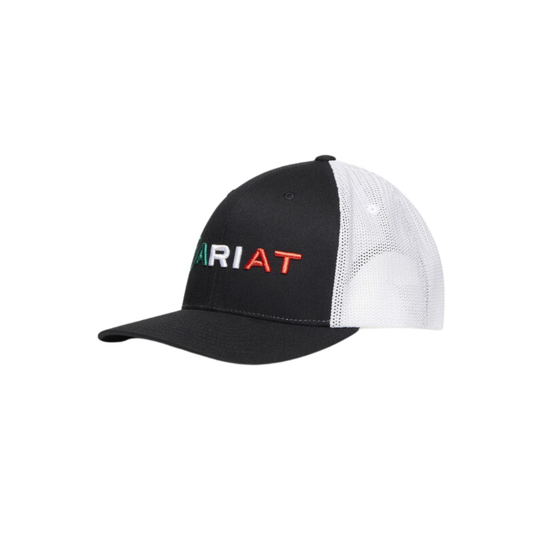 Ariat Black Mesh Ariat Embroidered MX Flag Cap