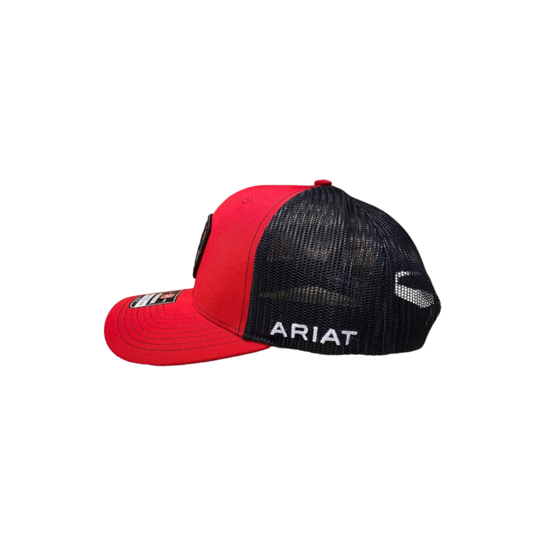 Ariat Red Mesh Shield MX Flag Cap