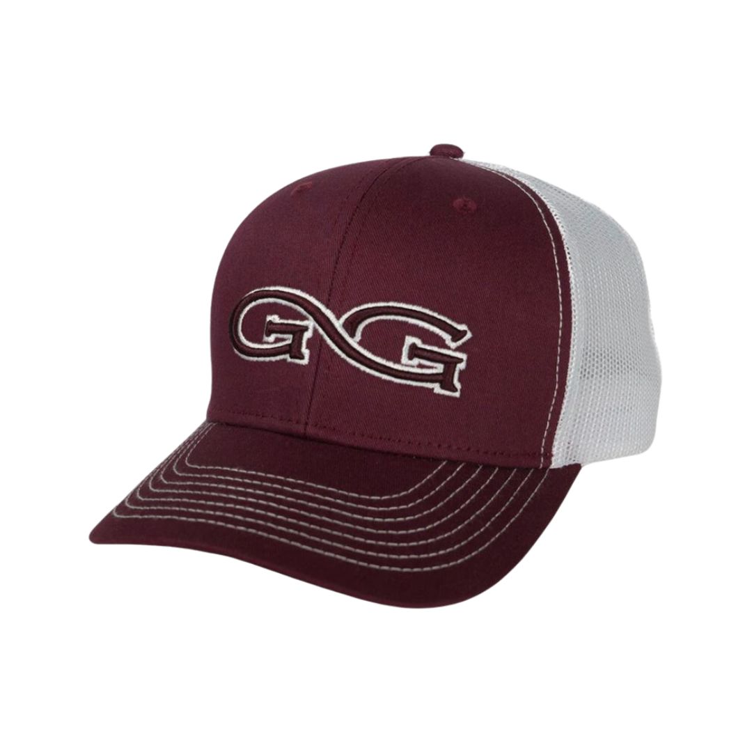 Gameguard Maroon Mesh Logo Embroidered Cap