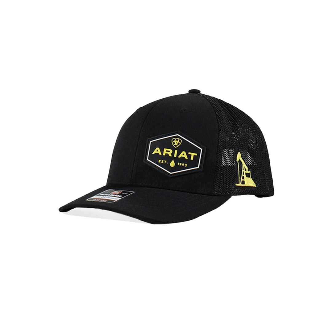 Ariat R112+ Black Mesh Work Oil Field Cap