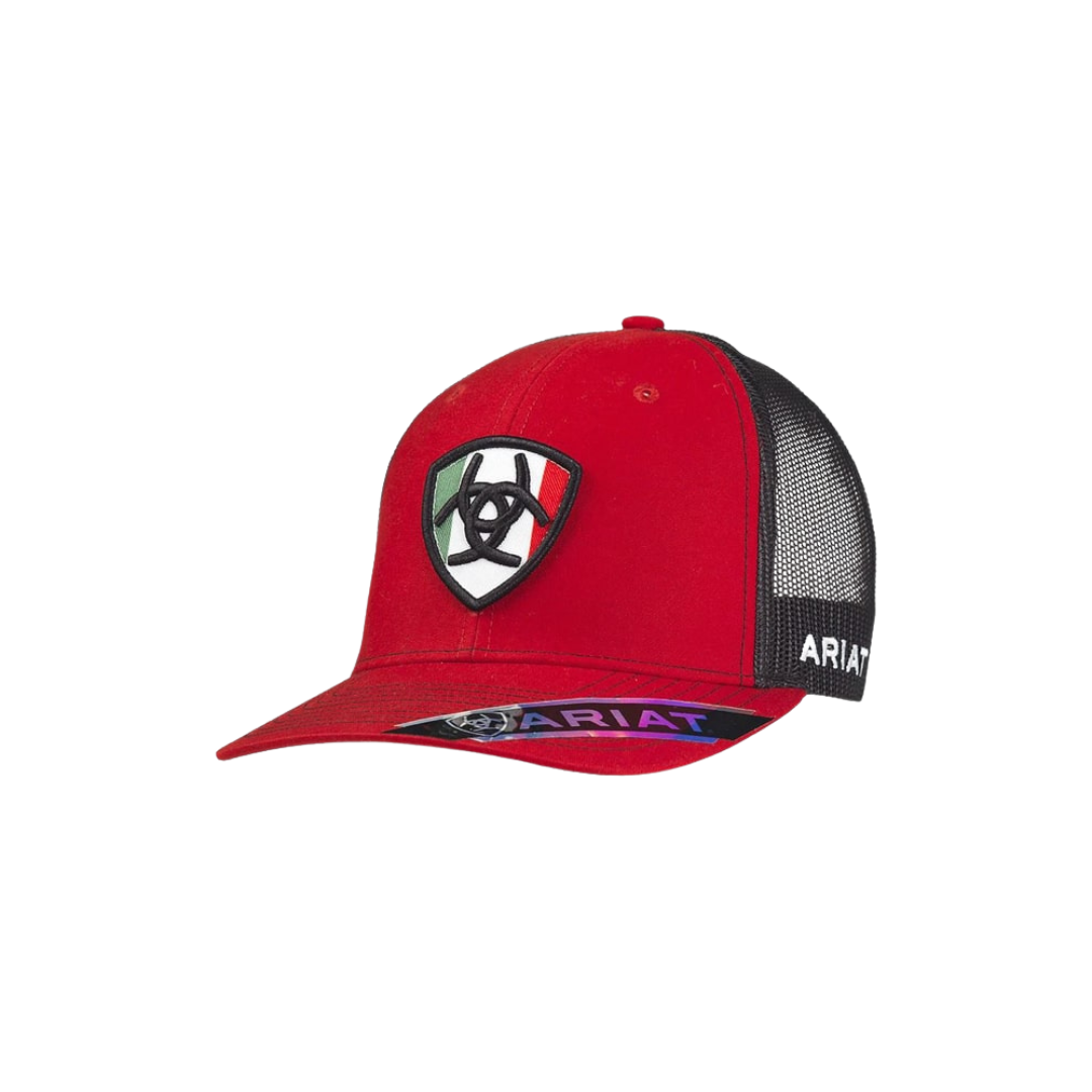 Ariat Red Mesh Shield MX Flag Cap