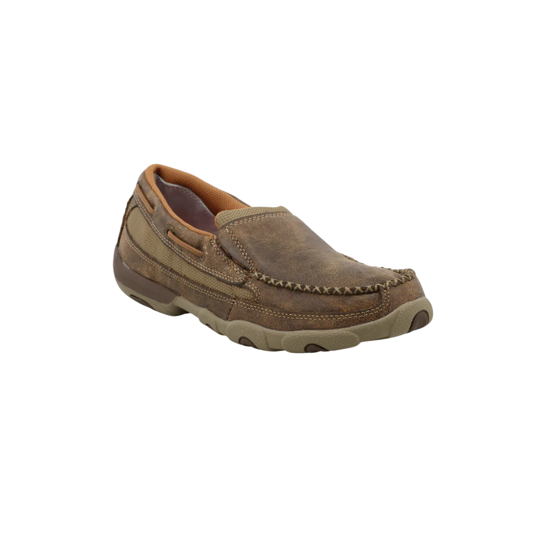 Twisted X Women's Driving Moc Bomber Brown Shoes