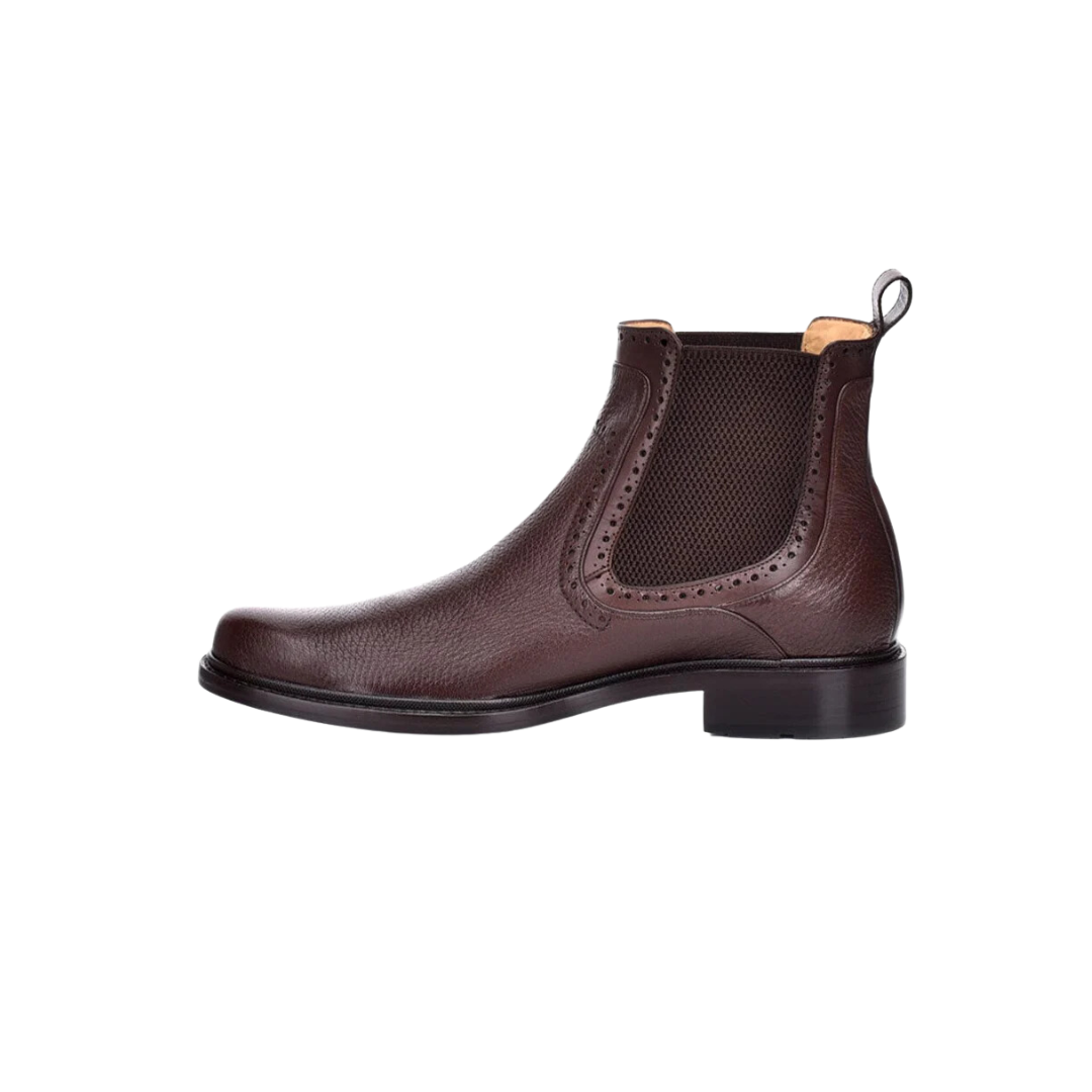 Cuadra Men's Leather Ankle Brown Boots