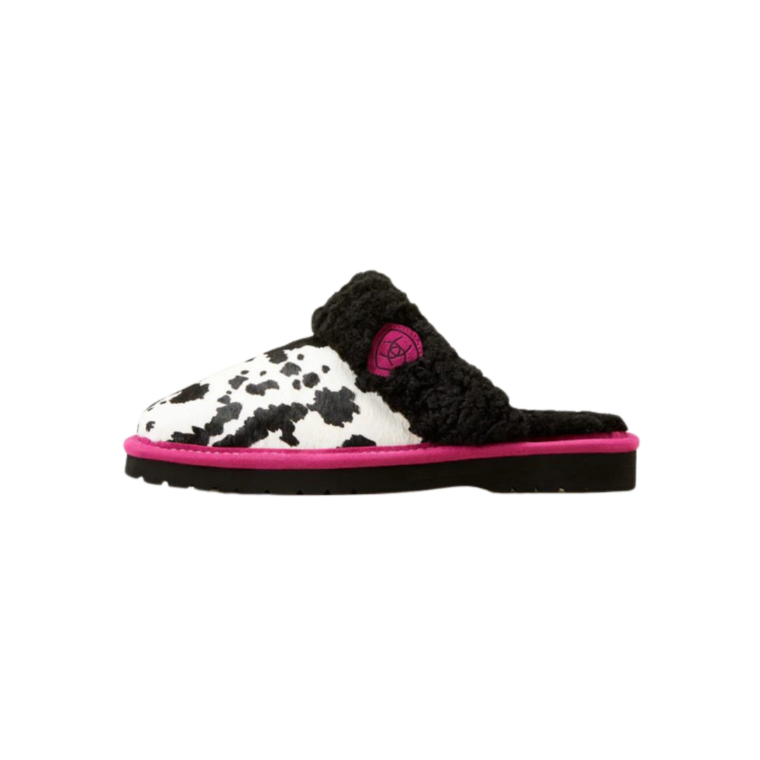Ariat Women's Jackie Exotic Pink Pony Print Slippers