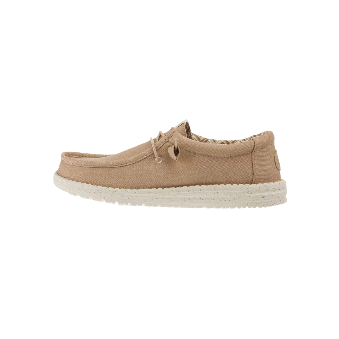 Hey Dude Men's Wally Canvas Tan Shoes