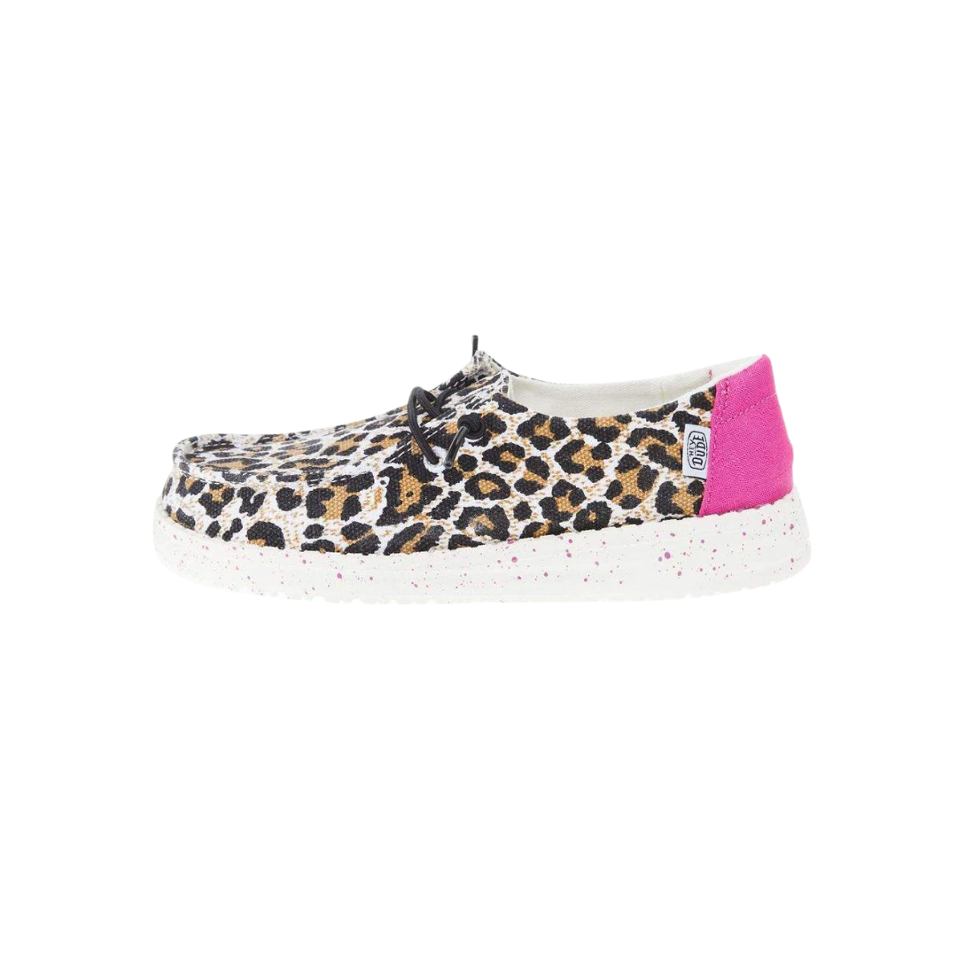 Hey Dude Youth Girl's Wendy Cheetah Cat Shoes