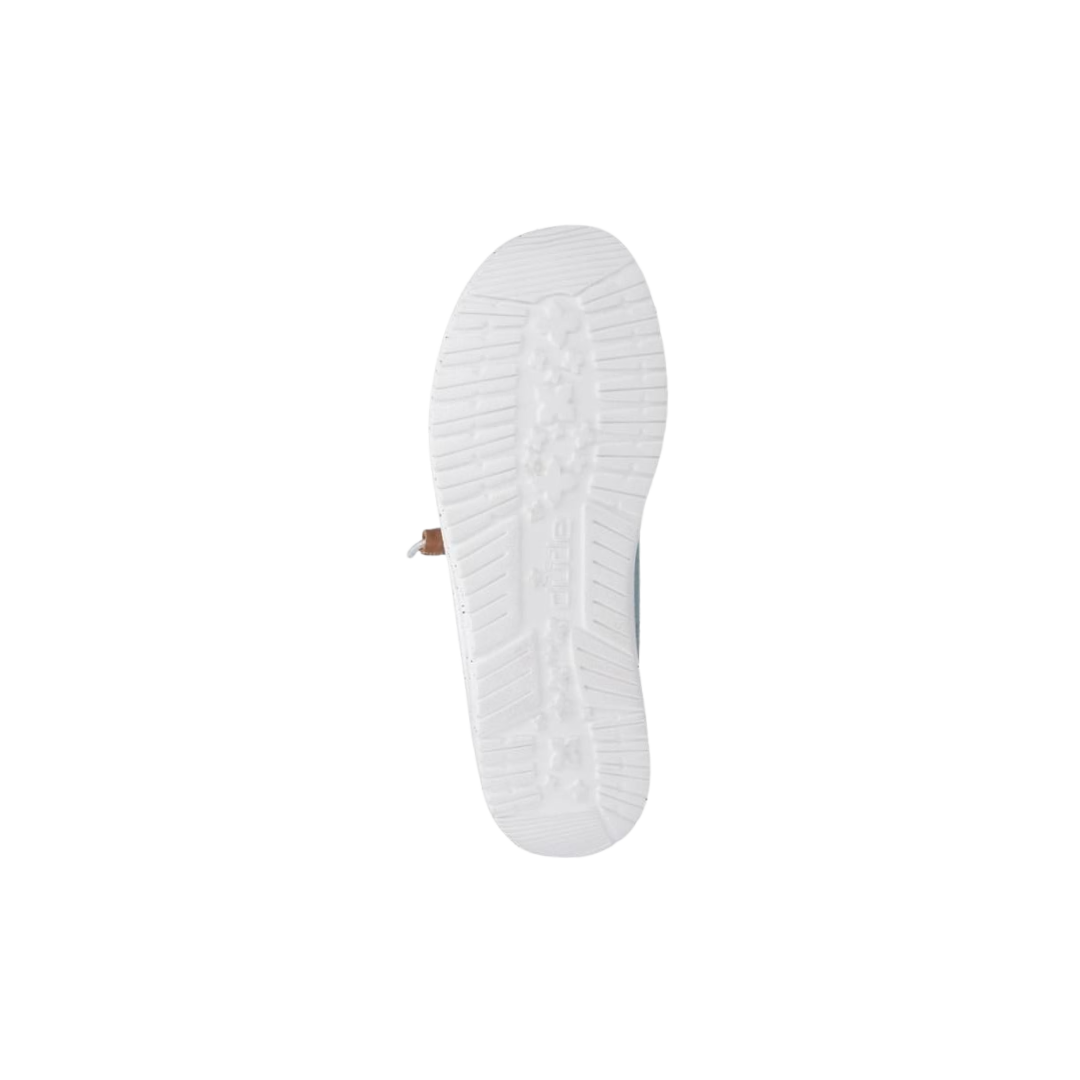 Hey Dude Women's Wendy Heathered Slub Tropical Blue Shoes